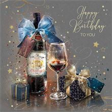 Vin rouge- birthday card