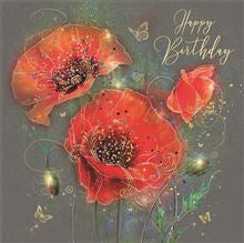 Poppies - Birthday card