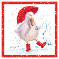 Splashing goose- Bree Merryn Christmas card