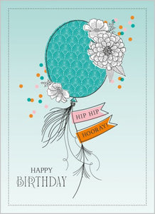 Hip Hip Hooray - Birthday card