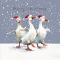 Festive Geese  - Christmas card