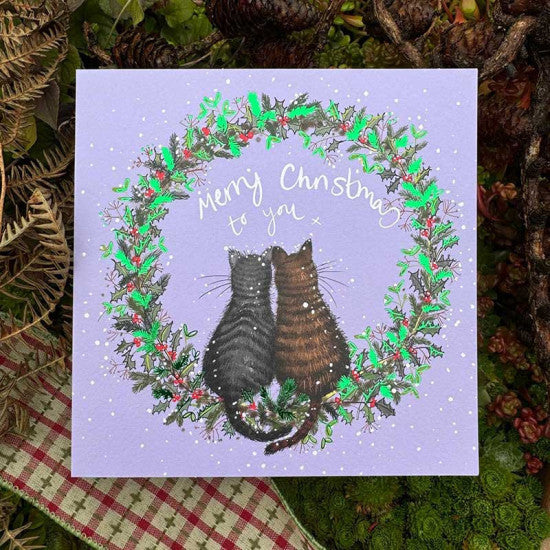 Christmas cats - Alex Clark Christmas card