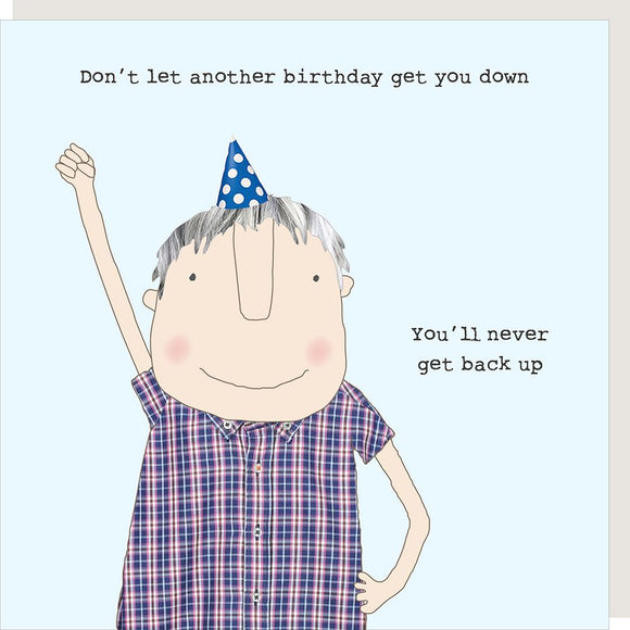 Get back up - Rosie Made a Thing birthday card