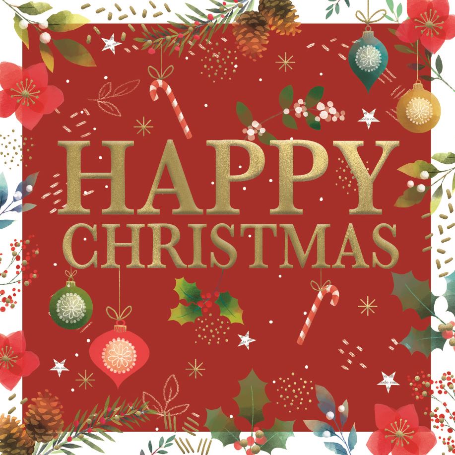 Happy Christmas - Box 8 Luxury Christmas card