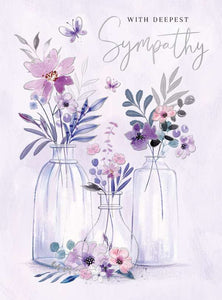 Three vases -  sympathy card