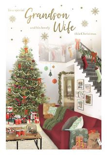 Grandson & Wife - Christmas card