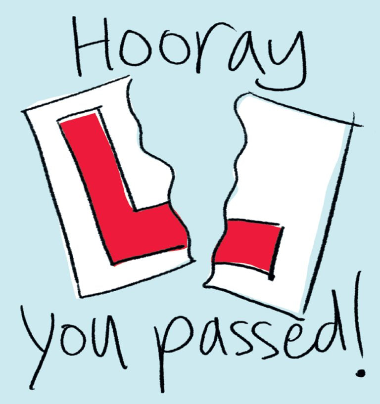 Hooray You Passed - Driving Test Card