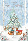 Son & Partner, foxes - Christmas card