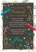Husband, sentiment - Christmas card