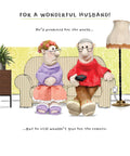 Husband, The remote - funny, Birthday card