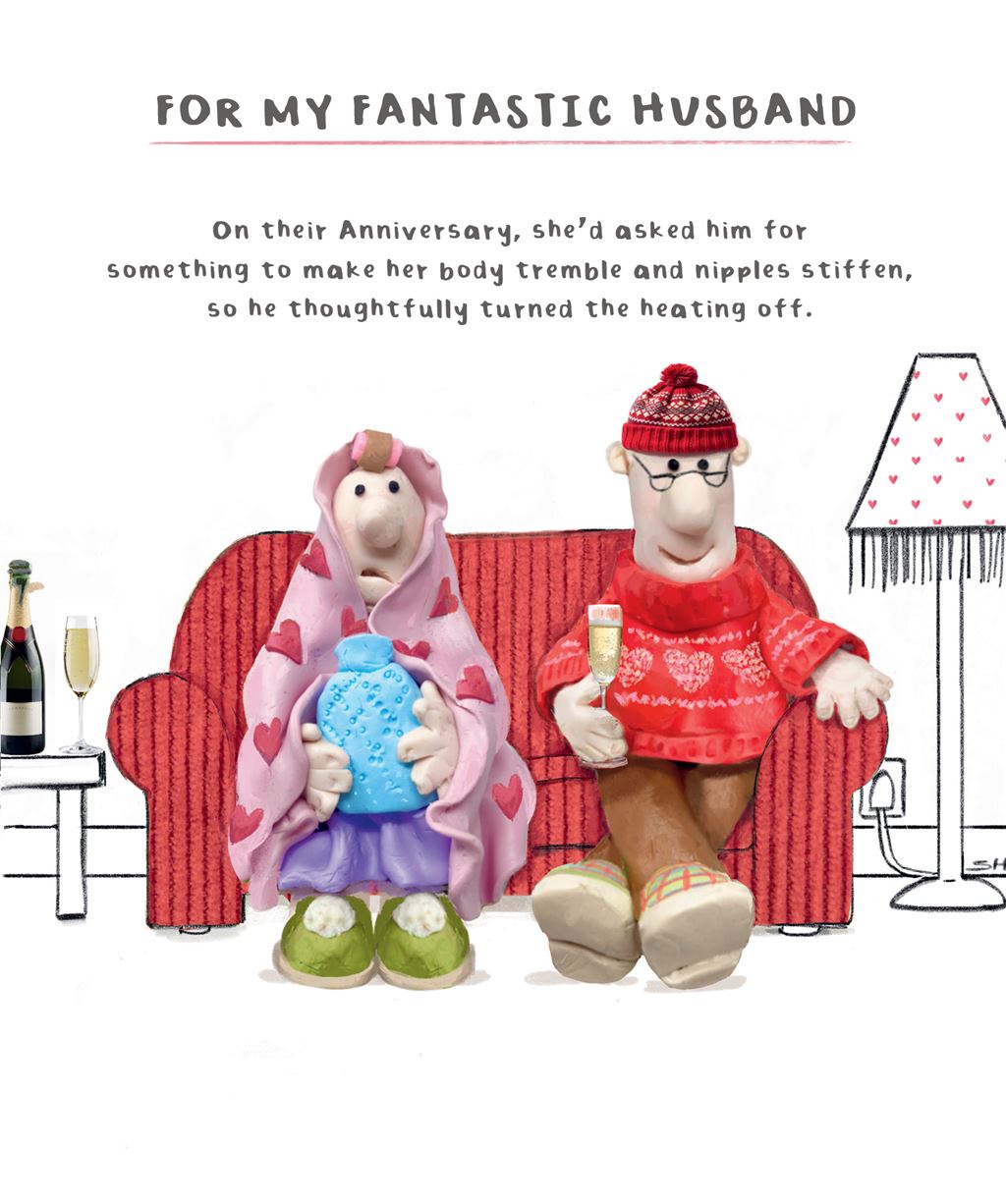 Tremble - funny, our Anniversary Card