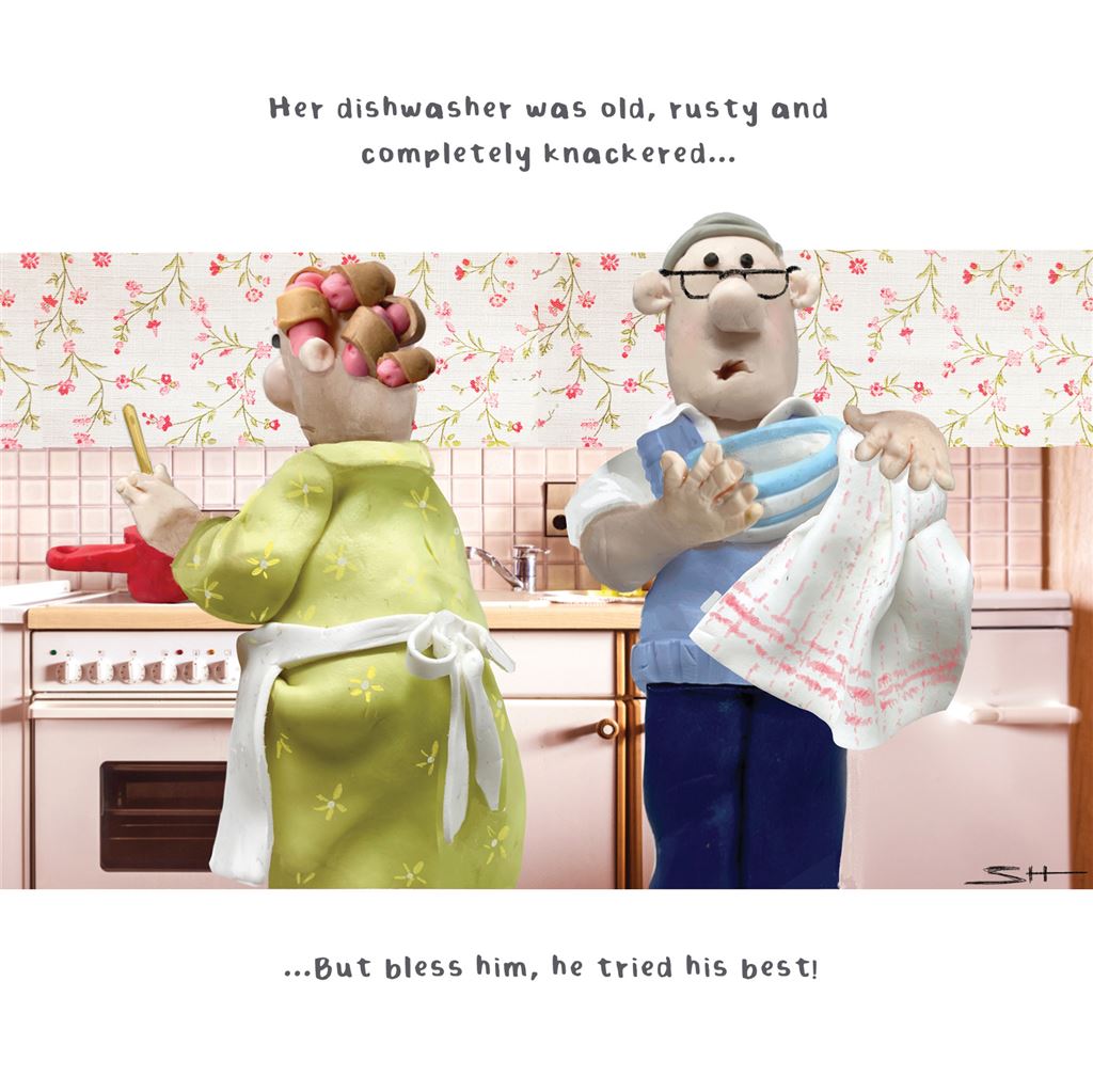 The dishwasher -  funny birthday card