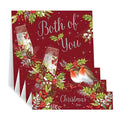 Both of you, Robins - pop up Christmas card