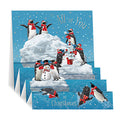 All of you, penguins - pop up Christmas card
