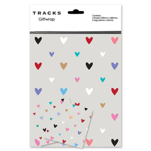 Hearts - Gift wrap pack