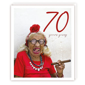 Aging Gracefully 70 - birthday card