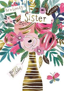 Sister - birthday card