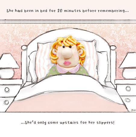 slippers  -  birthday comedy card