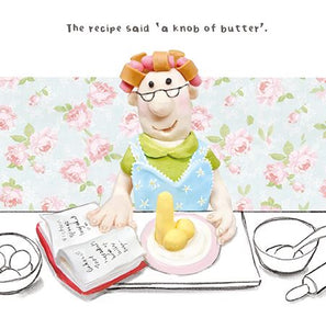 Knob of butter  -  birthday comedy card