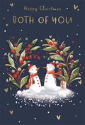 To Both of you, snowmen - Christmas card