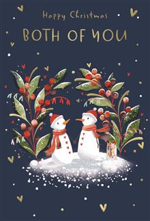 To Both of you, snowmen - Christmas card