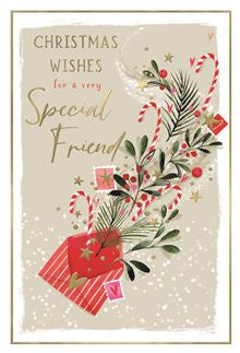 Friend( heartfelt words)- Christmas card