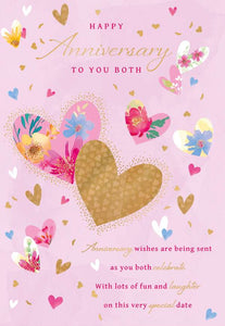 Happy anniversary to you both  - card