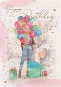 Birthday balloons - birthday card