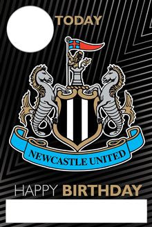 Newcastle United football club - birthday card to personalise