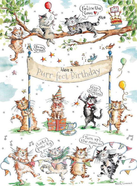 Have a purr-fect birthday - birthday card