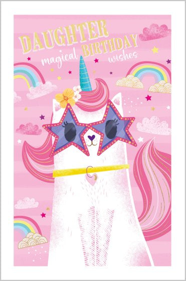 Magical birthday wishes, Daughter - birthday card