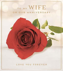 Wife, love you forever - Anniversary card