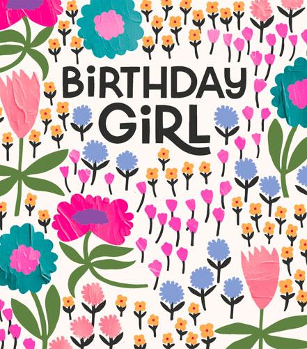 Birthday Girl - Birthday card
