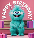 Happy Birthday Monster-  birthday card