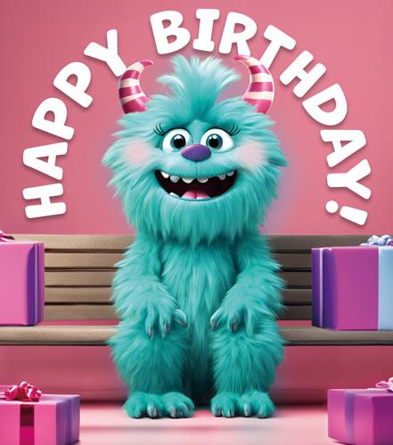 Happy Birthday Monster-  birthday card