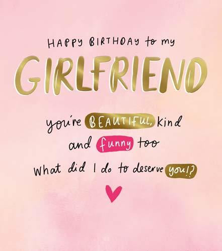 Girlfriend - Birthday Card