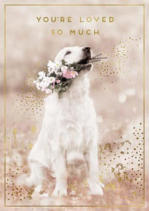 Loved so much - greetings card