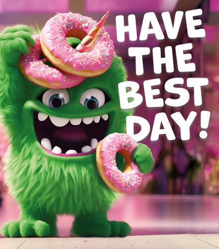 Best Day, Monster-  birthday card