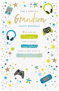 Out of this World, Grandson - Birthday Card