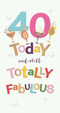 Still fabulous - 40th birthday card