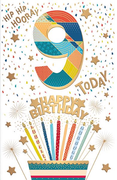 9 Today - birthday card