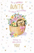 Lovely Auntie - Birthday  card