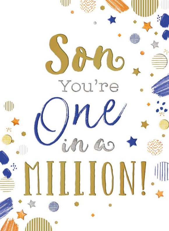 Son You’re One in a Million! -birthday card