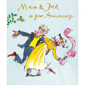 Mum & Dad  Anniversary card - Quentin Blake