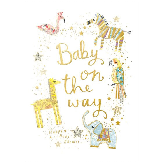 Baby on the way - baby shower card