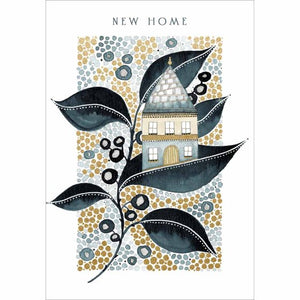 Blue & gold - new home card