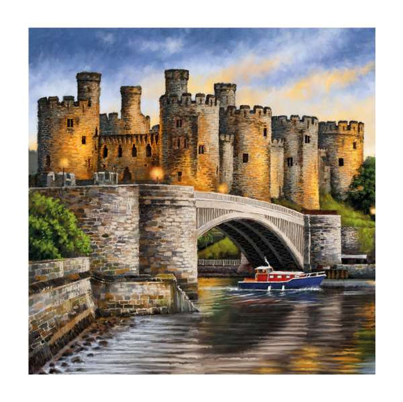 Conwy Castle, - blank card