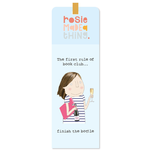 First rule of Bookclub - Rosie Made a Thing bookmark