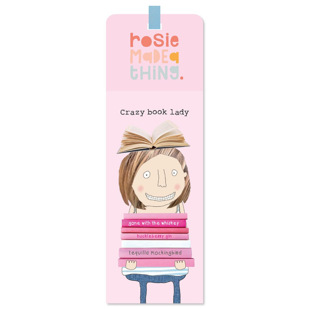 Crazy book lady - Rosie Made a Thing bookmark