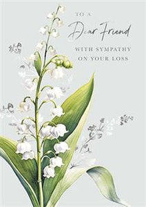 Dear friend, sympathy card